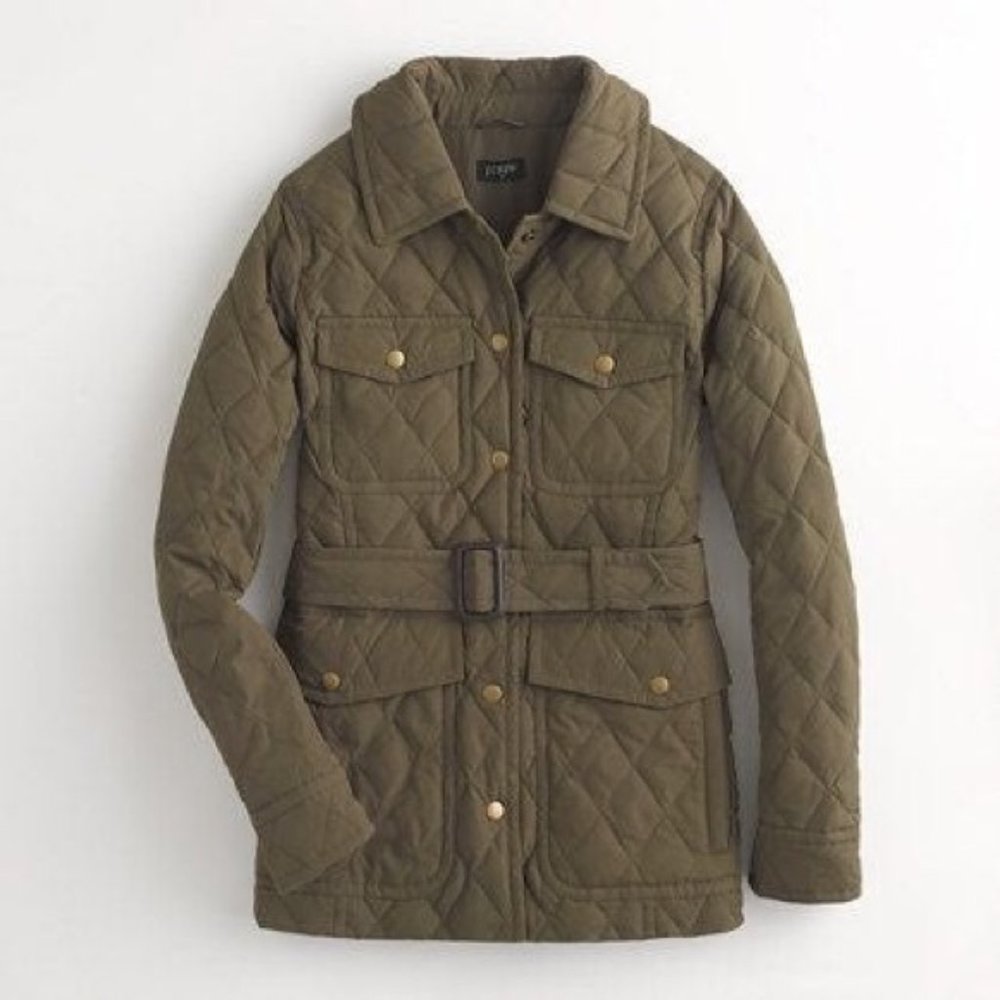 New J. Crew Excursion Quilted Down Utility Field … - image 2